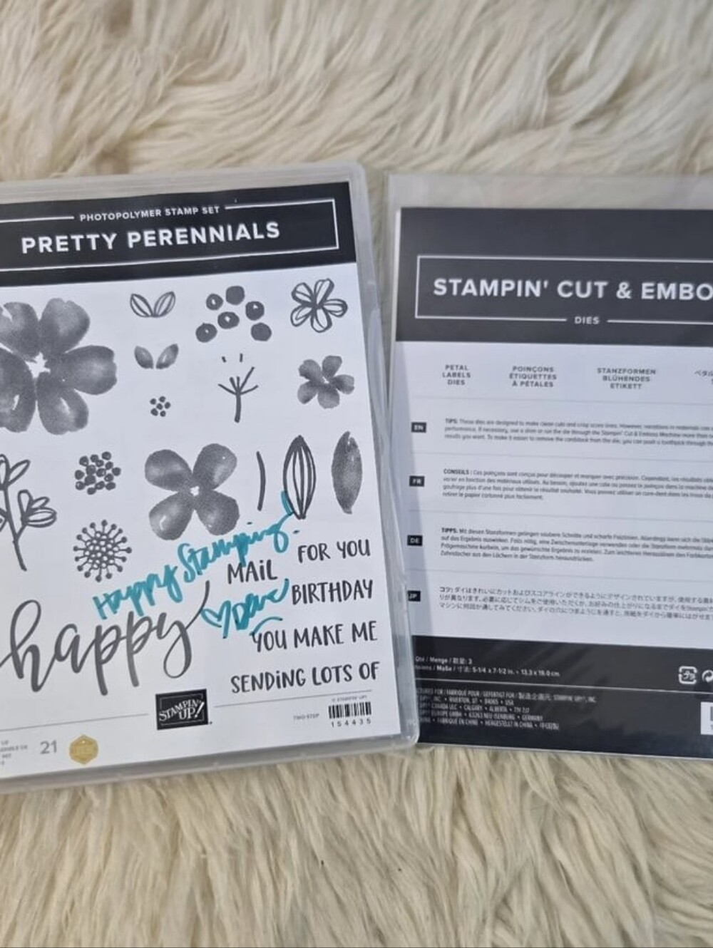 Stampin’ Up! Pretty Perennials Photopolymer Stamp Set And Pretty Perennial Dies